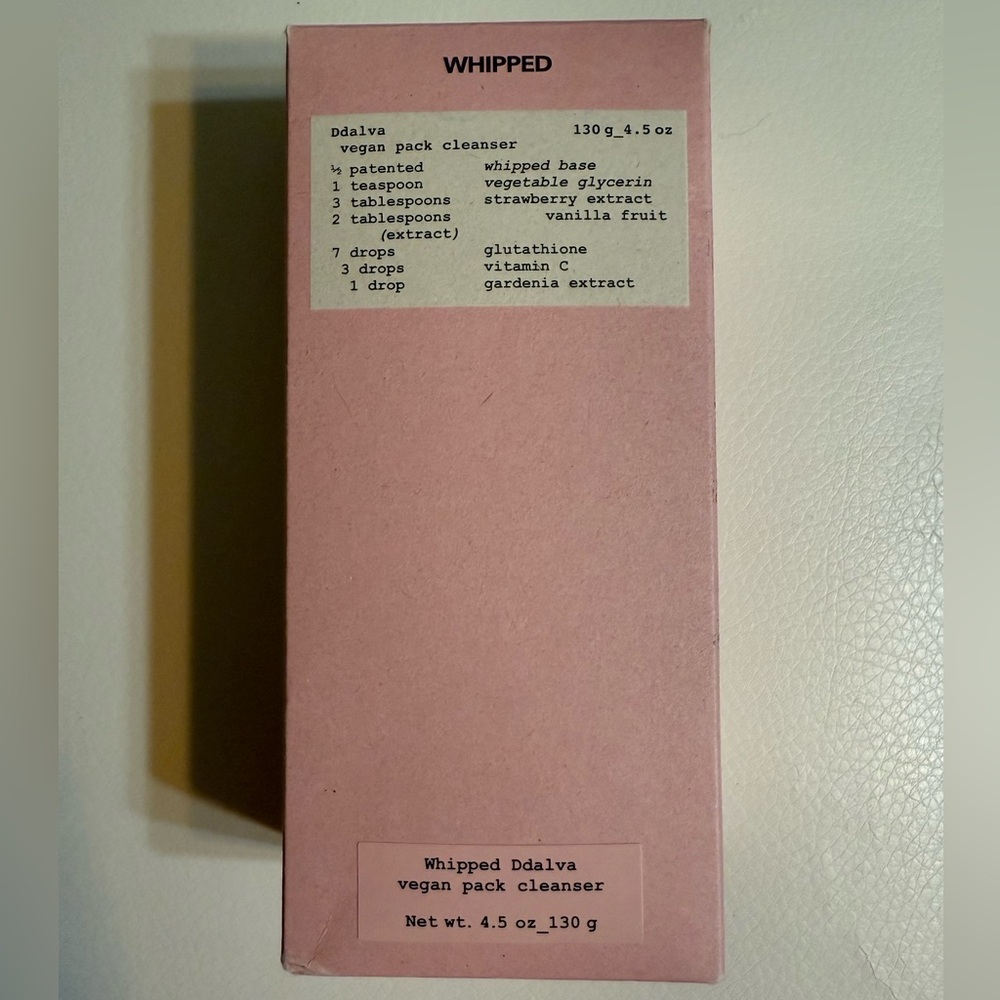 NWT Whipped Ddalva Vegan Pack Cleanser